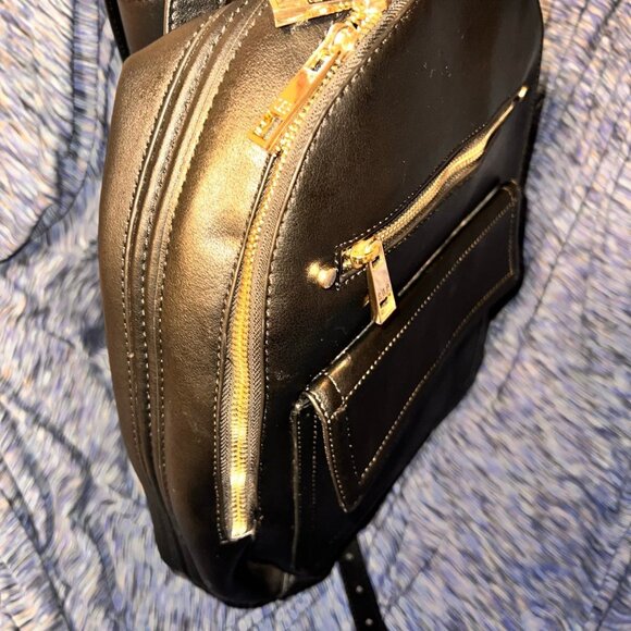 Gap backpack synthetic 100% leather Polyester Linings - Picture 5 of 9